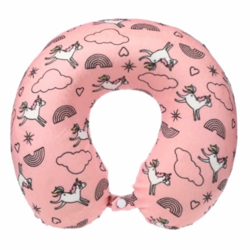 Unicorn Printed Travel Pillow